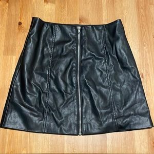 Black Leather Skirt